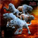 The Beholder miniatures- Guerriers corrompus - Chiens du chaos X5