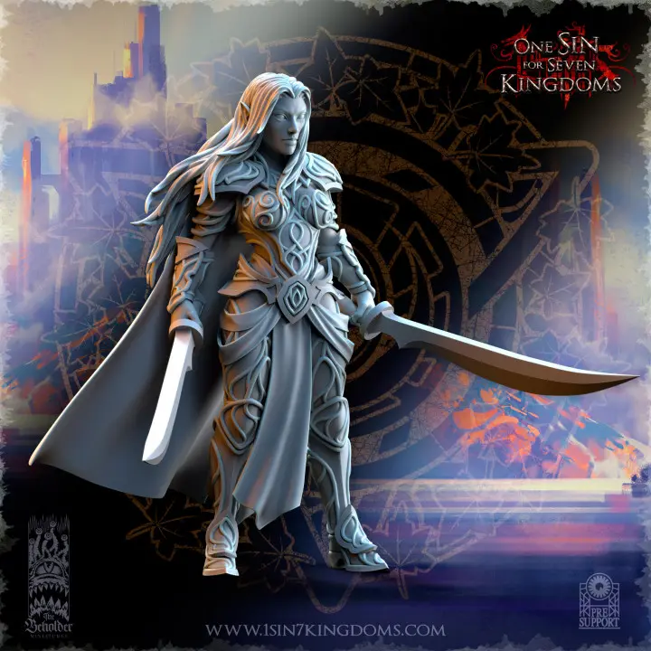 The Beholder miniatures- Hauts elfes - Capitaine