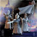 The Beholder miniatures- Hauts elfes - Etat major complet Milice côtière