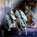 The Beholder miniatures- Hauts elfes - Etat major complet Chevaliers d'Ashur