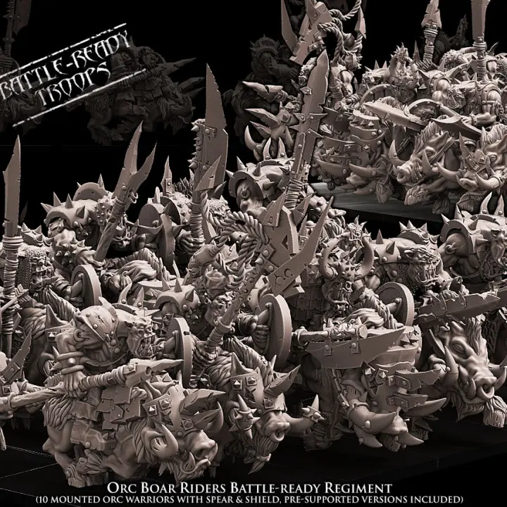 Avatars of War - Orcs sur sangliers (battle ready)