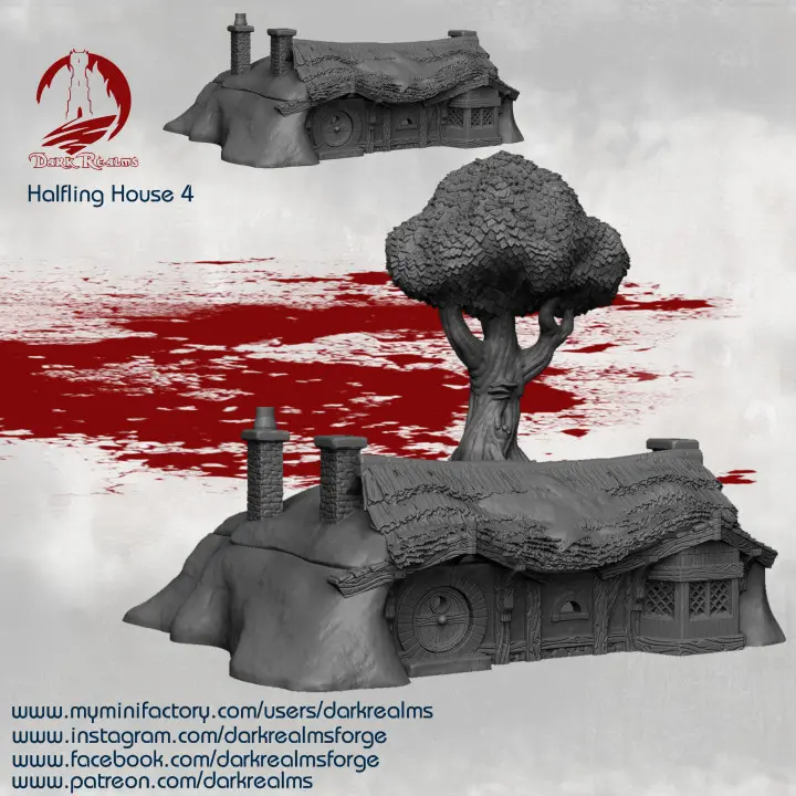 Dark realms - Halfling village (Comté) - Maison 4