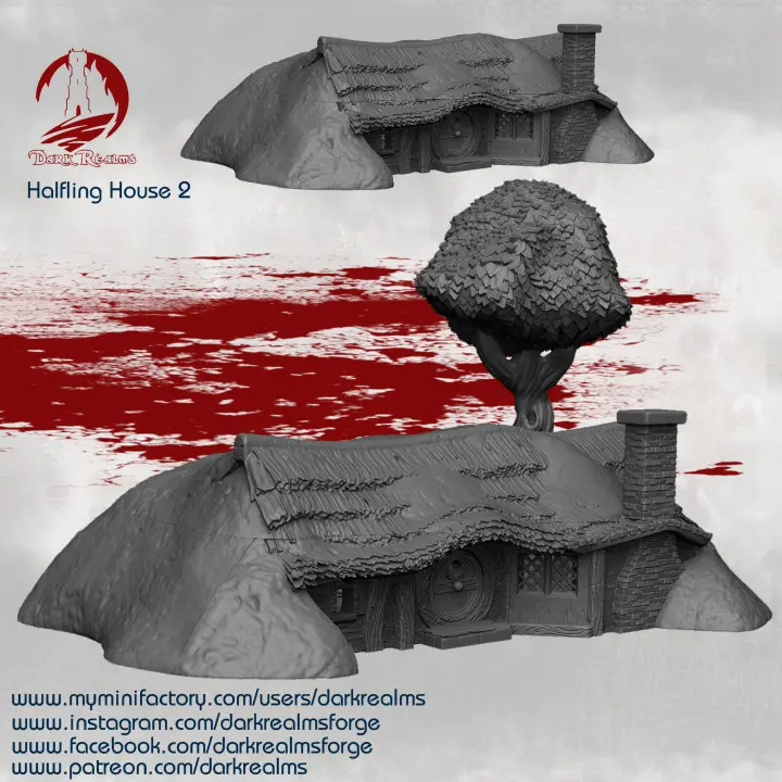 Dark realms - Halfling village (Comté) - Maison 2