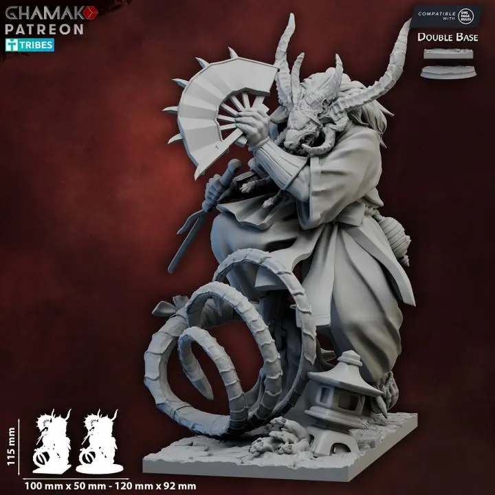 Ghamak - Fantasy - Hommes Rats - Sakaku (Socle carré, 28mm)