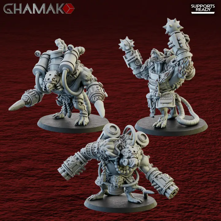 Ghamak - Fantasy - Hommes Rats -  Ratt Oni