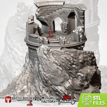 Txarli - Fantasy terrain - Ruines sur la montagne (LOTR) (28mm)