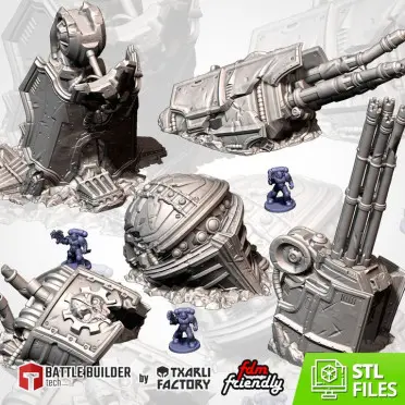 Txarli - Décors Science fiction - Epaves titan (Style 1, 28mm)