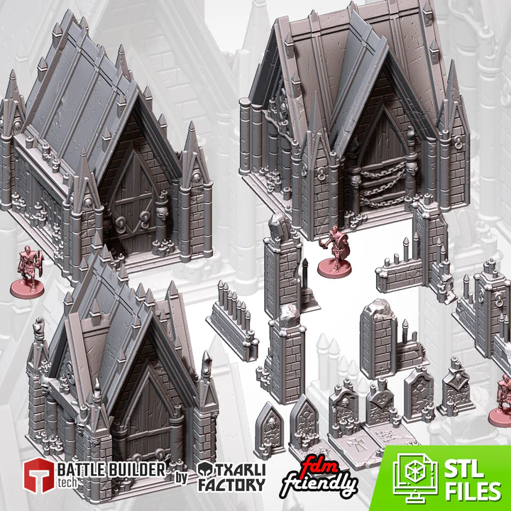 Txarli - Décors Fantasy - Cimetière (Style 1, 28mm)