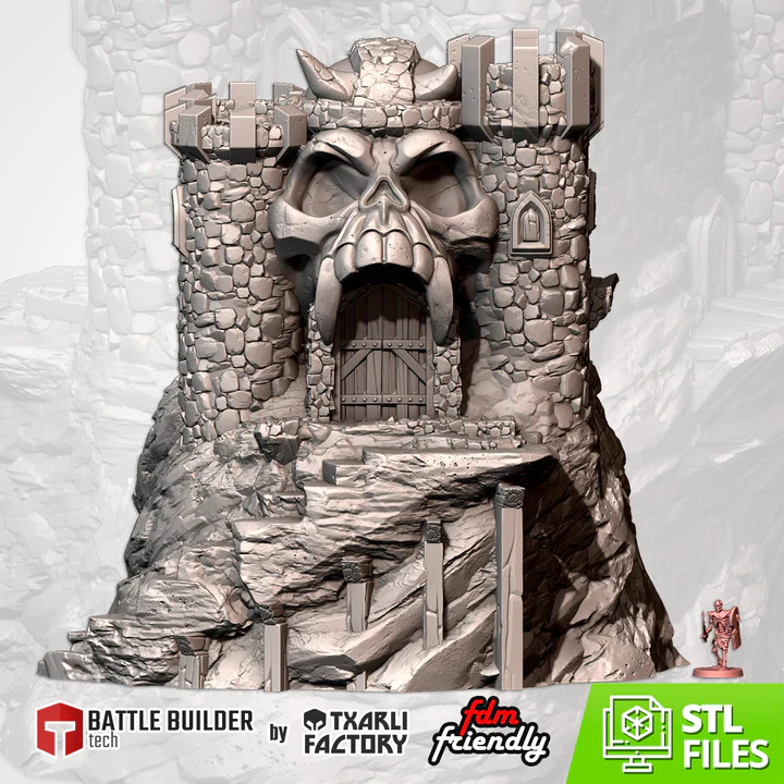 Txarli - Décors Fantasy - Château Crâne