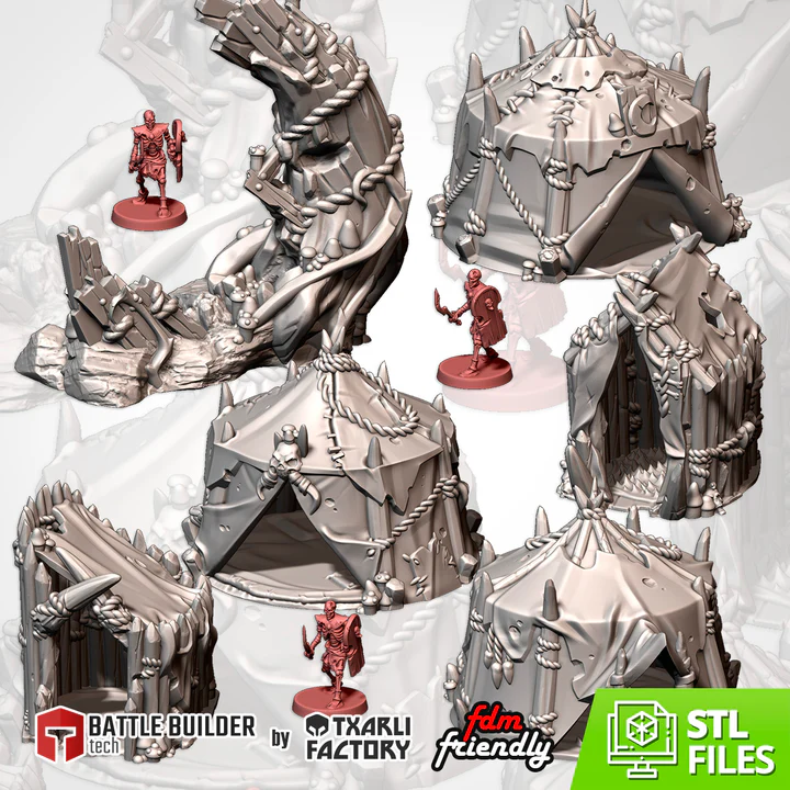 Txarli - Décors Fantasy - Camp Gobelin (Style 1, 28mm)