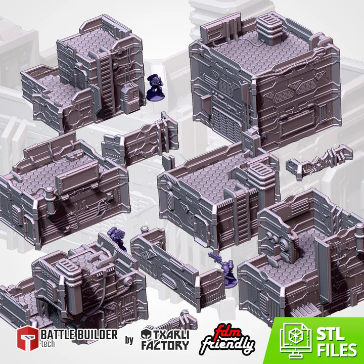 Txarli - Décors Science fiction - City Sci-Fi (Style 1, 28mm)