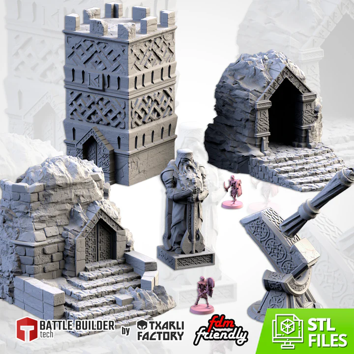 Txarli - Décors Fantasy - Table Naine 1 (Style 1, 28mm)