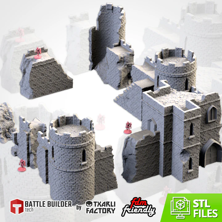 Txarli - Décors Fantasy - Château en ruines