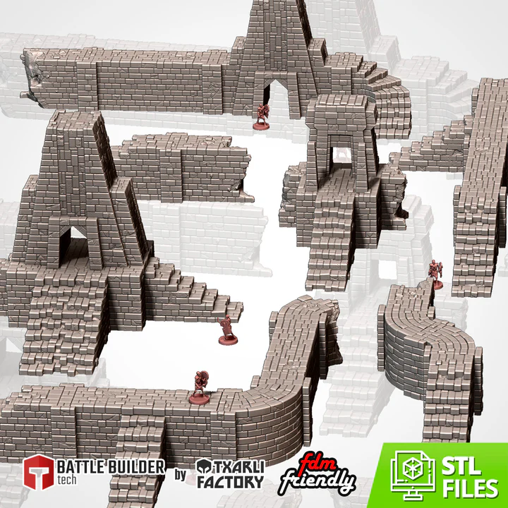Txarli - Décors Fantasy - Bâtiments modulaires Jungle (Style 1, 28mm)