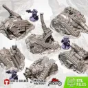 Txarli - Décors Science fiction - Tanks détruits