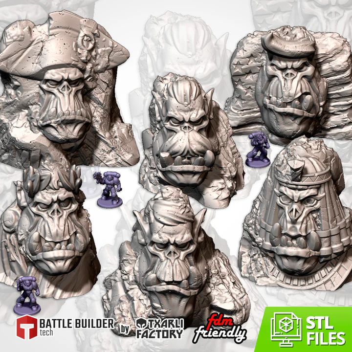 Txarli - Décors Fantasy - Monuments Orcs II (Style 1, 28mm)