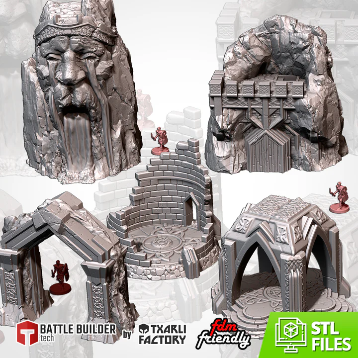 Txarli - Décors Fantasy - Bâtiments Nains II (Style 1, 28mm)