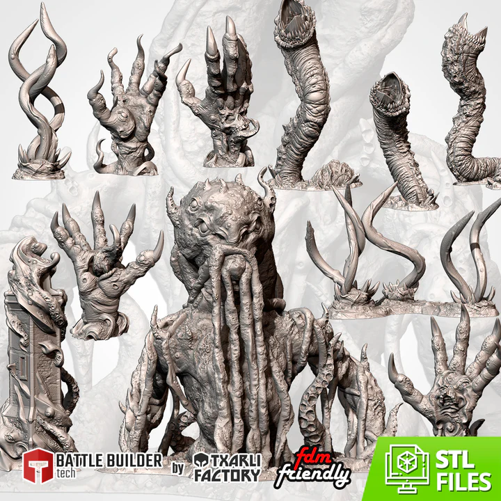 Txarli - Décors Fantasy - Terrains infernaux (Style 1, 28mm)