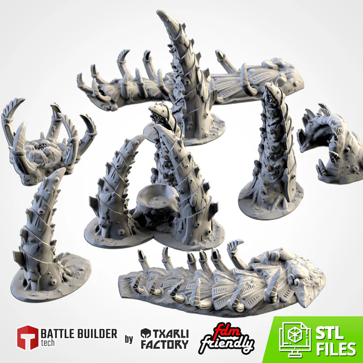 Txarli - Décors Science fiction - Carcasse alien (Style 1, 28mm)