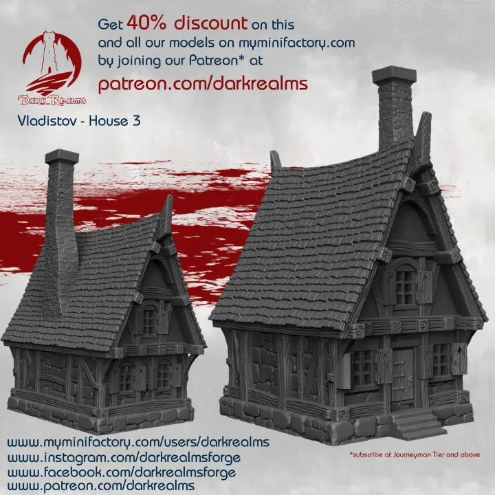 Dark realms - Vladistov - Maison 3 (28mm)