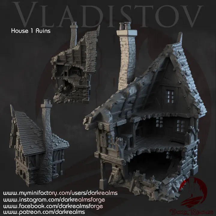 Dark realms - Vladistov - Maison 1 en ruines