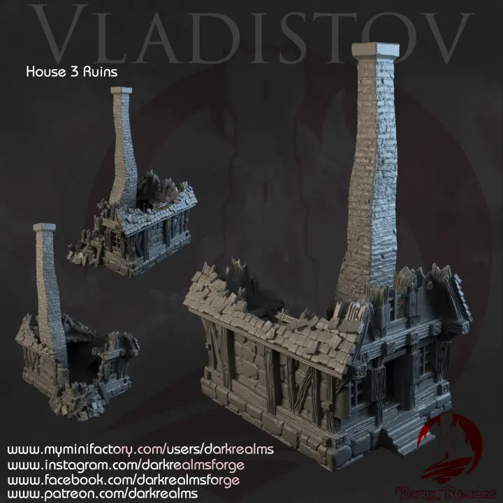 Dark realms - Vladistov - Maison 3 en ruines