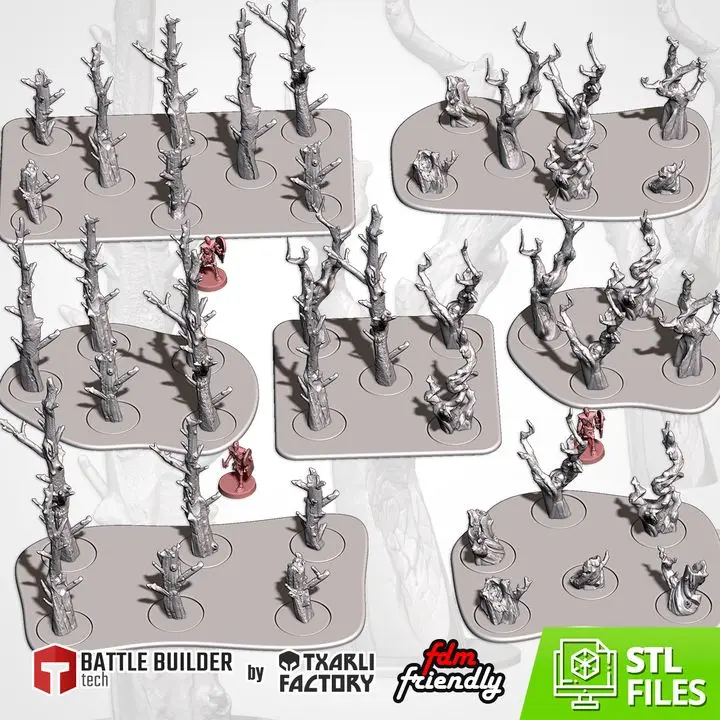 Txarli - Décors Fantasy - Forêt morte (Style 1, 28mm)