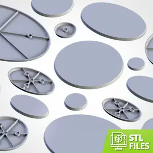 Socles Ronds de base - Lot de 5