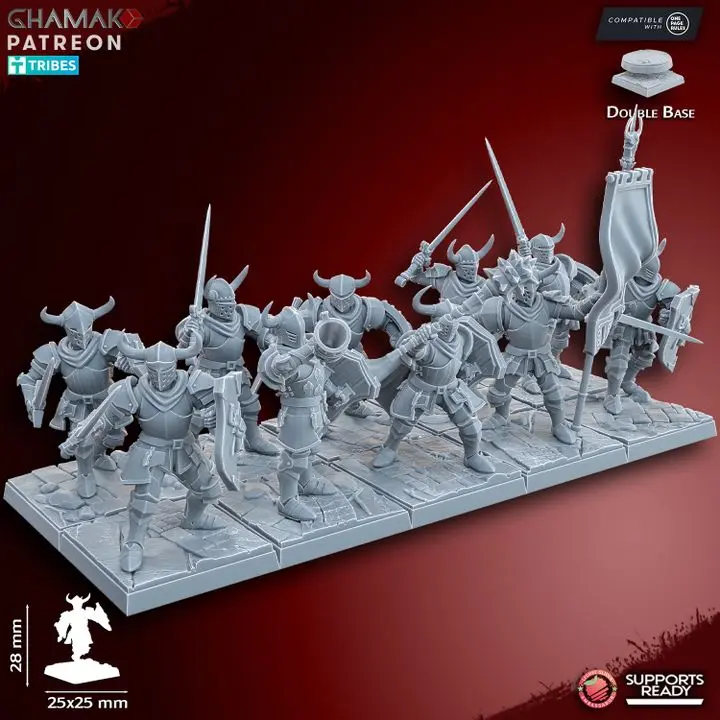 Ghamak - Fantasy - Empire - Chevaliers taurus à pied