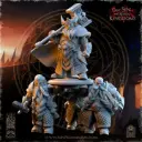 The Beholder miniatures- Nains - Throngrim Roi nain sur bouclier