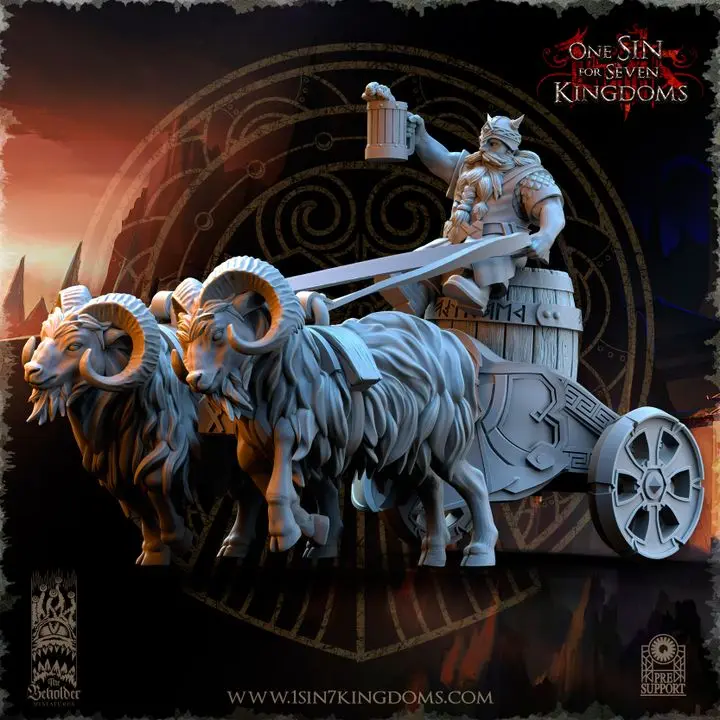 The Beholder miniatures- Nains - Chariot