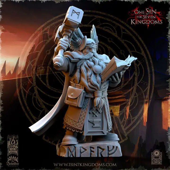 The Beholder miniatures- Nains - Maitre des runes