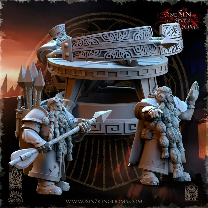 The Beholder miniatures- Nains - Baliste