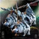 The Beholder miniatures- Orc - Salanaar Orc sur hippo lances boucliers