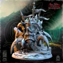 The Beholder miniatures- Orc - Salanaar Orc Shaman sur araignée