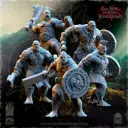 The Beholder miniatures- Orc - Guerriers Armes de bases boucliers