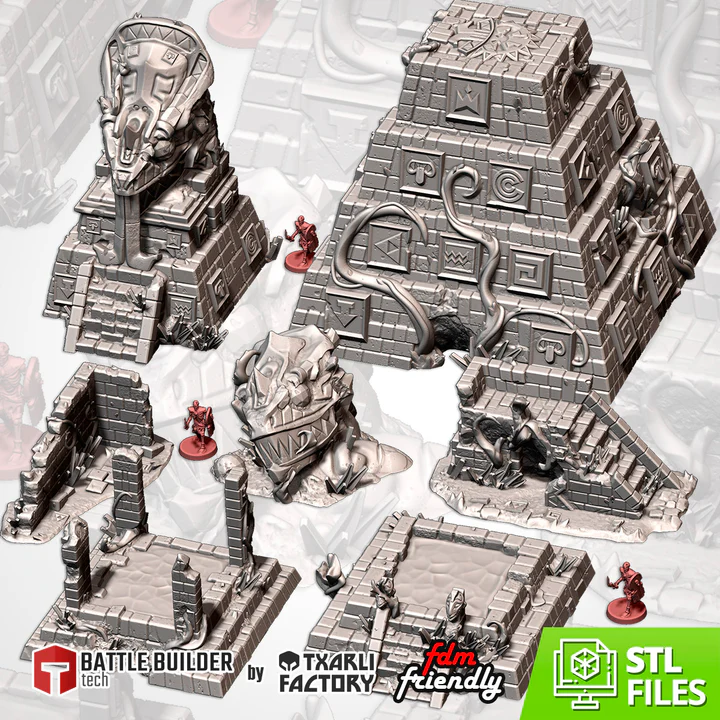 Txarli - Décors Fantasy - Cité perdue (Style 1, 28mm)