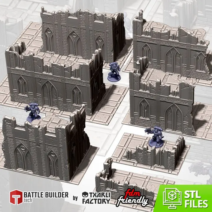 Txarli - Décors SF - Ruines classiques (GW) (Style 1, 28mm)