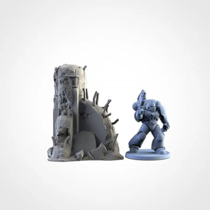 Txarli - Décors SF - Débris de cité