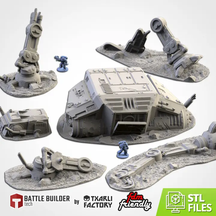 Txarli - Décors Fantasy - Robot Dog (Style 1, 28mm)
