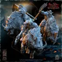 The Beholder miniatures- Orc - Guerriers orc Nestah sur sanglier hache