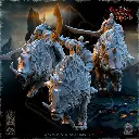 The Beholder miniatures- Orc - Guerriers orc Nestah sur sanglier Epée