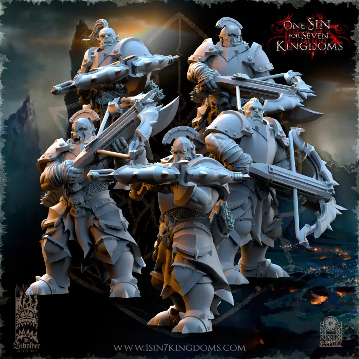 The Beholder miniatures- Orc -  Arbalétriers orc Nestah