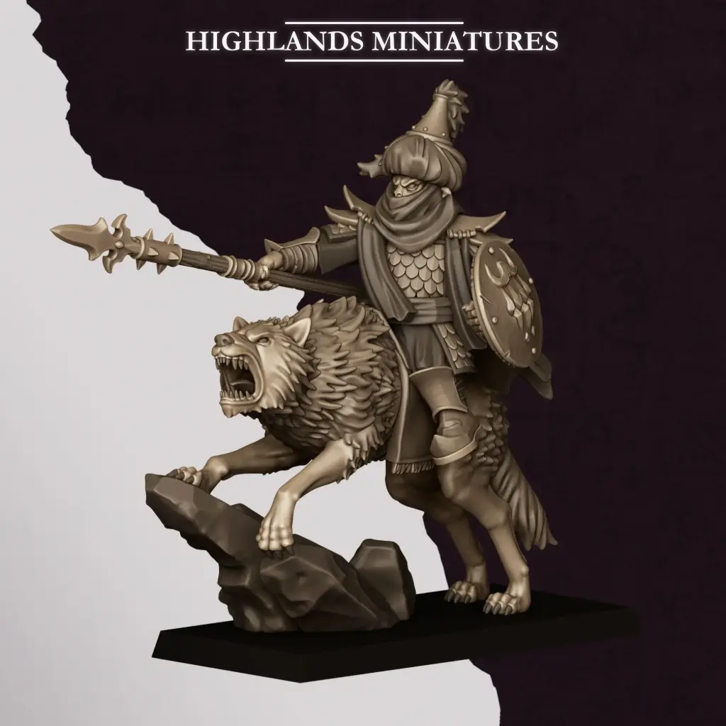 Highlands Miniatures - Nains corrompus - Hero hogobelin sur loup