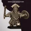 Highlands Miniatures - Nains corrompus - Commandant arme de base bouclier