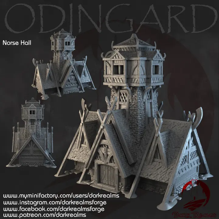 Dark realms - Odingard - Norse Hall (28mm)