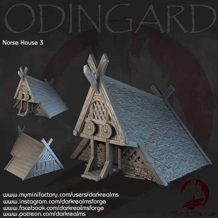 Dark realms - Odingard - Maison 3 (28mm)