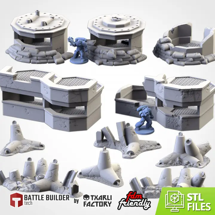 Txarli - Décors Science Fiction - bunkers II