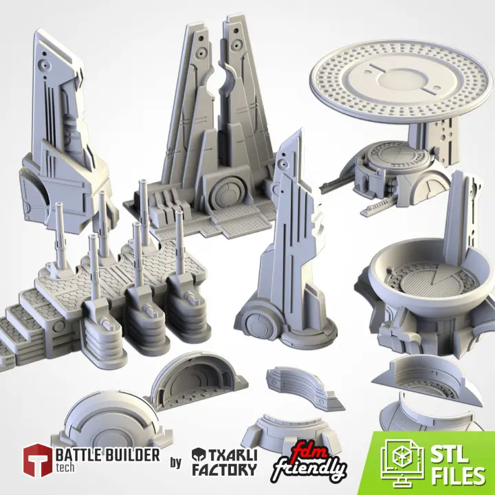 Txarli - Décors Science Fiction - Batiments Xenos 03