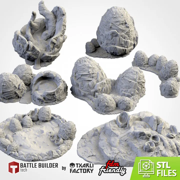 Txarli - Décors Science Fiction - Œufs géants d'aliens (Style 1, 28mm)